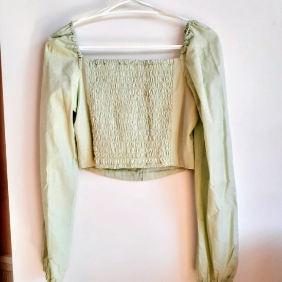 Pale green bustier top - Picture 5 of 5